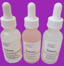 The Ordinary 3 Serums Set of Hyaluronic Acid, MOISTURIZER + Lactic Acid, PEELING/EXFOLIATOR + Niacinamide, ANTI AGEING/SKIN BRIGHTENING